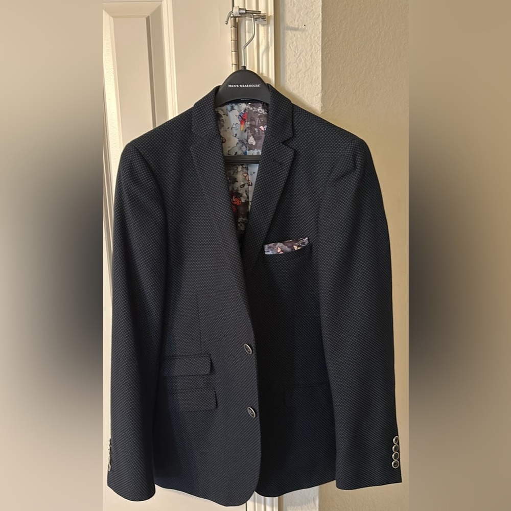 Paisley and Gray Suit Jacket